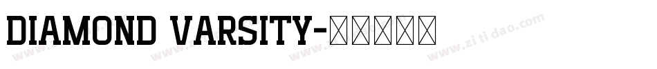 Diamond Varsity字体转换